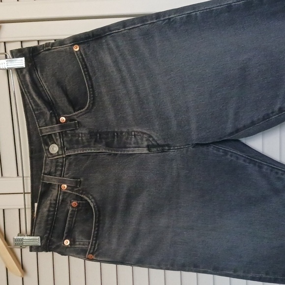 LEVI'S Premium 501 Skinny in Dark Side Of The Moon, Faded Black, Size 26 - Picture 4 of 16